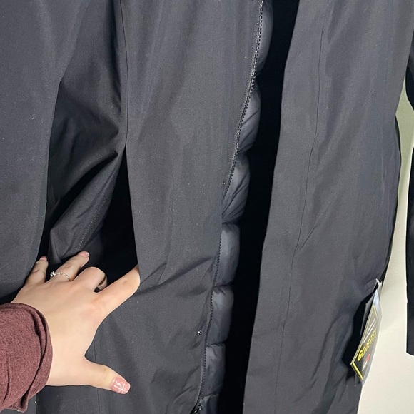 Arc’teryx Black Patera Parka Winter Jacket Goose Down GORE-TEX Womens Large‎ NEW - Picture 9 of 11